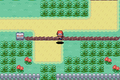 A ledge in Pokémon FireRed and LeafGreen