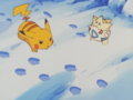 Footprints of Togepi, Pikachu and Squirtle in Kanga Games