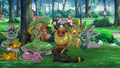 Eeveelutions as seen in Giratina and the Sky Warrior