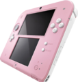 A Pink + White Nintendo 2DS
