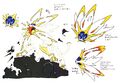 Concept artwork of Solgaleo's Radiant Sun phase for Sun and Moon