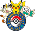 Fourth logo featuring Meowth, Pikachu and Rowlet