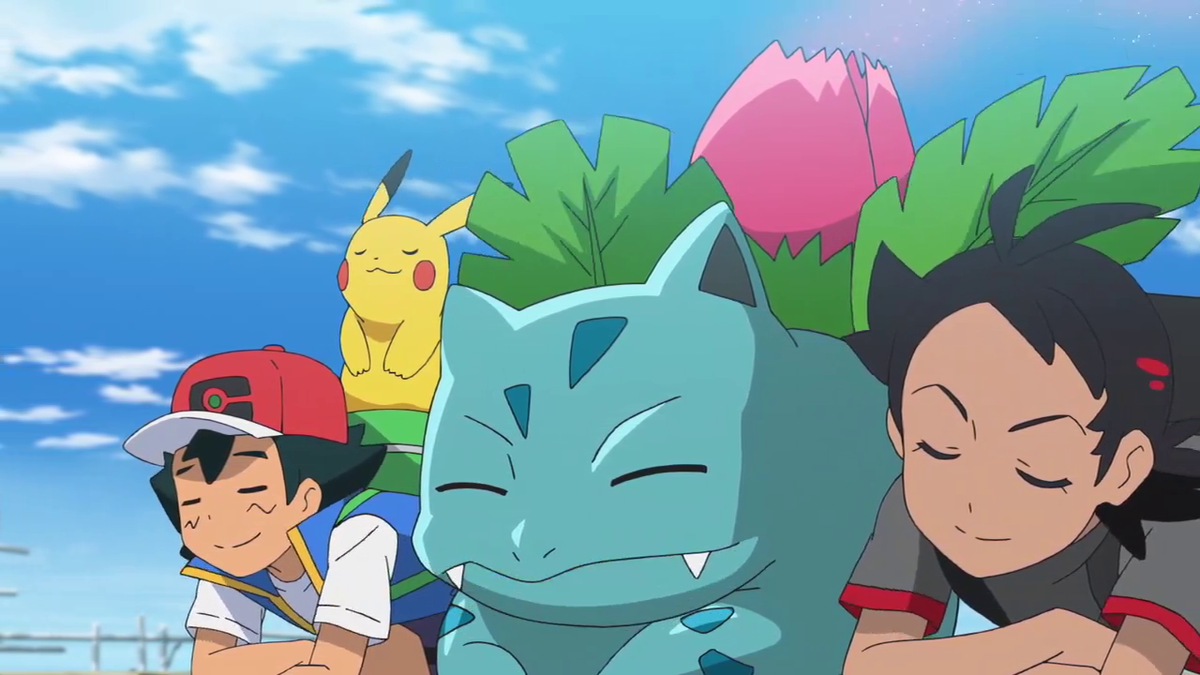 ◓ Anime Pokémon Journeys (Pokémon Jornadas) • Episódio 03: Ivysaur, não é  misterioso?