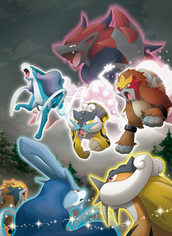 Shiny 6IV Raikou, Entei, and Suicune Legendary Beasts Pokemon