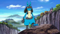 Lucario (M08) was training to become an Aura Guardian