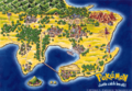 Map of the Kanto region from Generation I