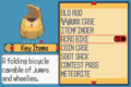 A registered Key Item in Ruby and Sapphire