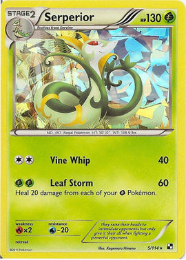 Serperior (Black & White 5) - Bulbapedia, the community-driven Pokémon ...