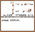 A 56 Error in Pokémon Blue