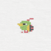 "The Natu embroidery from the Pokémon Shirts clothing line."