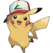 Pikachu in a cap