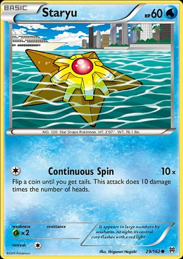 Staryu (BREAKthrough 29) - Bulbapedia, The Community-driven Pokémon ...