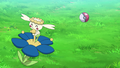 A Blue Flower Flabébé in Pokémon Journeys: The Series