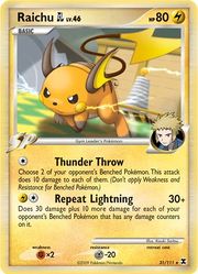 Raichu (Pokémon) - Bulbapedia, the community-driven Pokémon