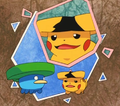 Pikachu imitating Lotad.png