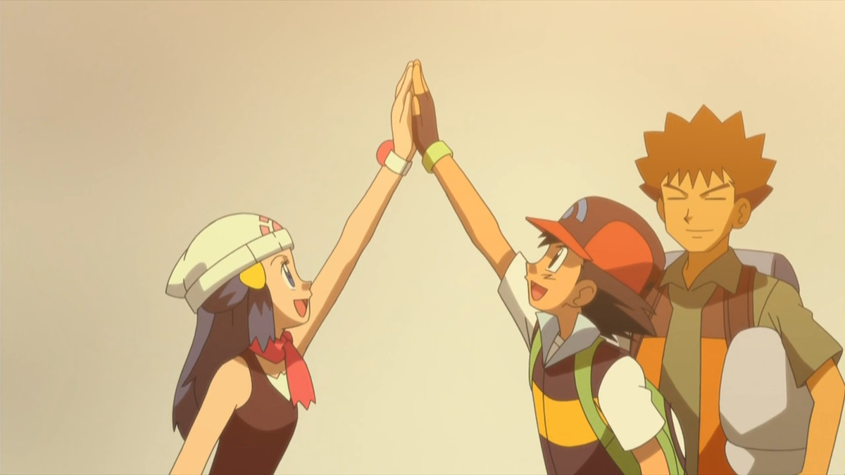 Ash and Dawn  Ash and dawn, Pokémon diamond and pearl, Pokemon
