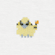 "The Mareep embroidery from the Pokémon Shirts clothing line."
