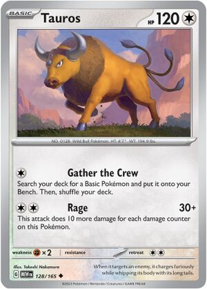 Tauros128PokémonCard151.jpg