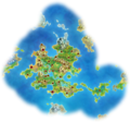 The Water Continent in Super Mystery Dungeon