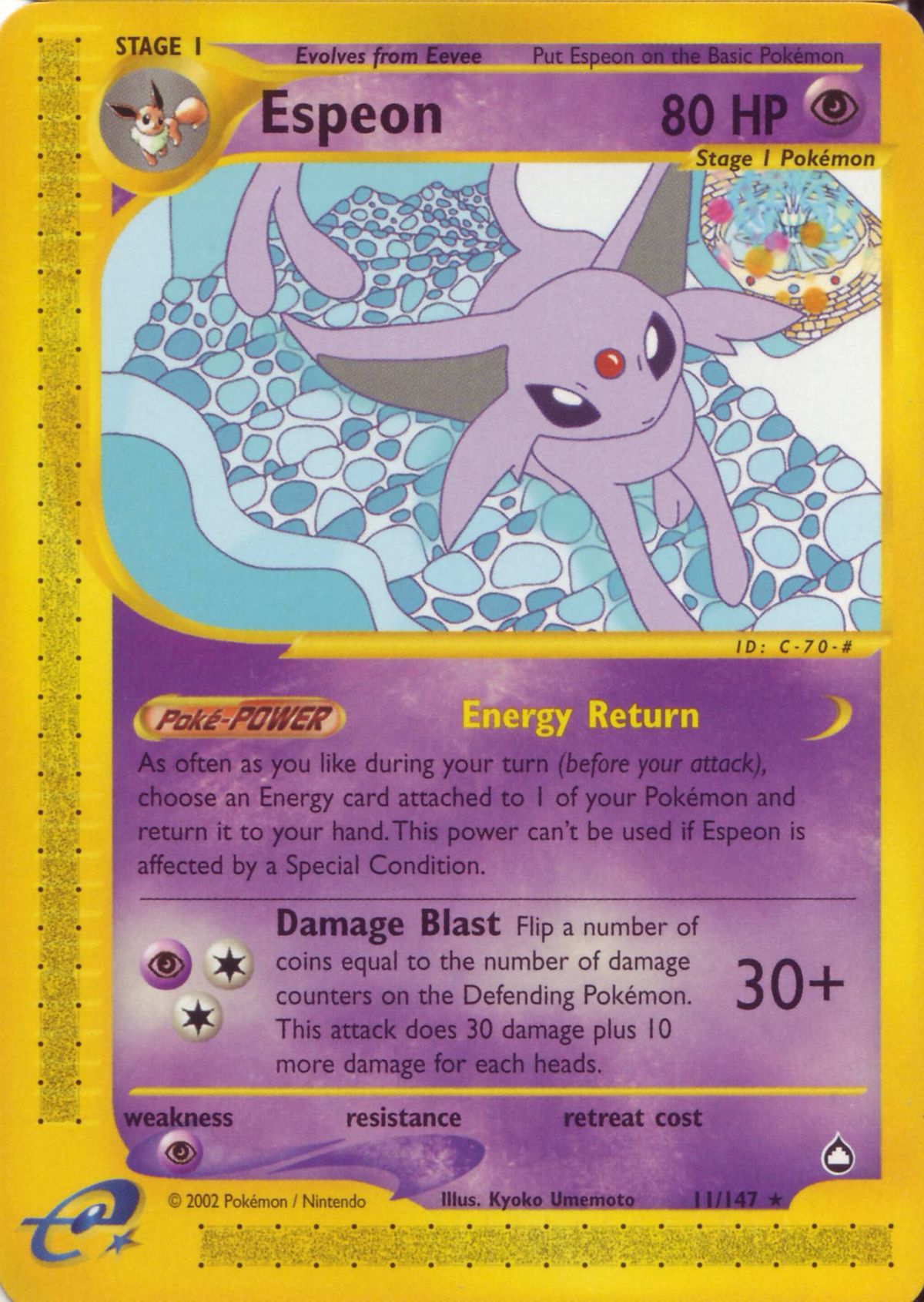 Espeon (Aquapolis H9) - Bulbapedia, the community-driven Pokémon  encyclopedia