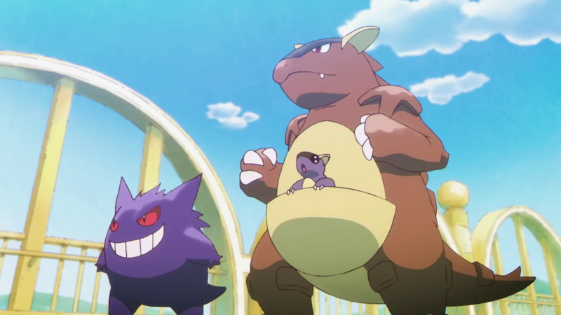 File:Green Kangaskhan Gengar Evolutions.png