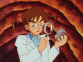 Seymour inspecting a Moon Stone in Clefairy and the Moon Stone