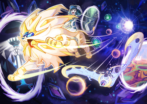 Pokemon Ultra Sun/Ultra Moon - Solgaleo / Lunala fusions with