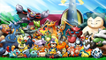 Ash with all his Pokémon as of The Dream Continues! (excluding Squirtle, Primeape, and Mr. Mime) at Oak's lab