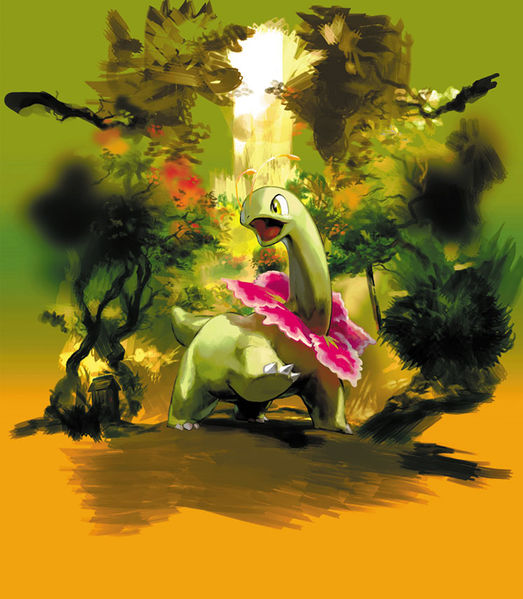 File:Meganium HeartGold SoulSilver TCG artwork.jpg