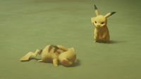Pikachutwo (right) in Mewtwo Strikes Back—Evolution