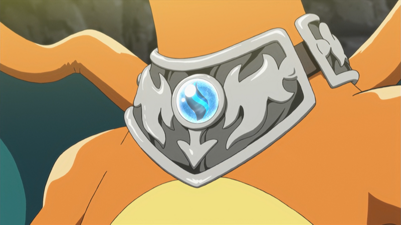 File:Charizardite X anime.png