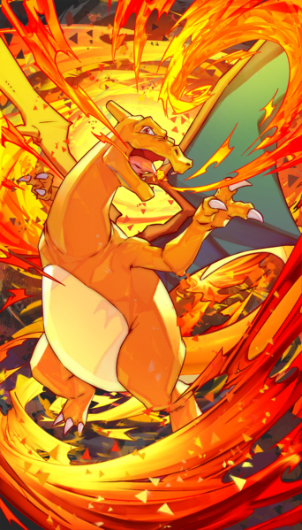 File:TCGP Backdrop Charizard.png