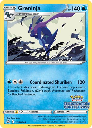 Greninja (SWSH Promo 305) - Bulbapedia, The Community-driven Pokémon ...