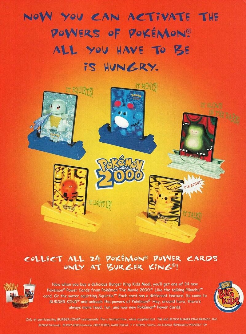 2000 Burger King promotional Pokémon toys - Bulbapedia, the  community-driven Pokémon encyclopedia