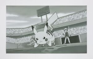 Daniel Arsham Pokémon Field Animation Battle! Ash & Pikachu.jpg