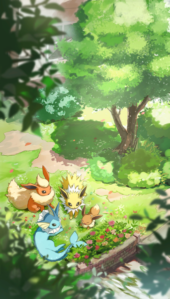 File:TCGP Backdrop Eevee.png