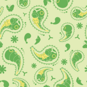 "Caterpie has a voracious appetite, eating a hundred leaves a day. It camouflages itself in paisley patterns as it dreams of its future form."