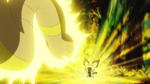 Ash Pikachu Pichu Thunder Shock.png