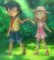 Young Serena and Ash