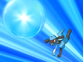 Riolu going to launch Aura Sphere. Special lil' power!