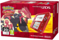 Box cover for Nintendo 2DS Transparent Red with Omega Ruby