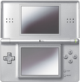 A Metallic Silver Nintendo DS Lite