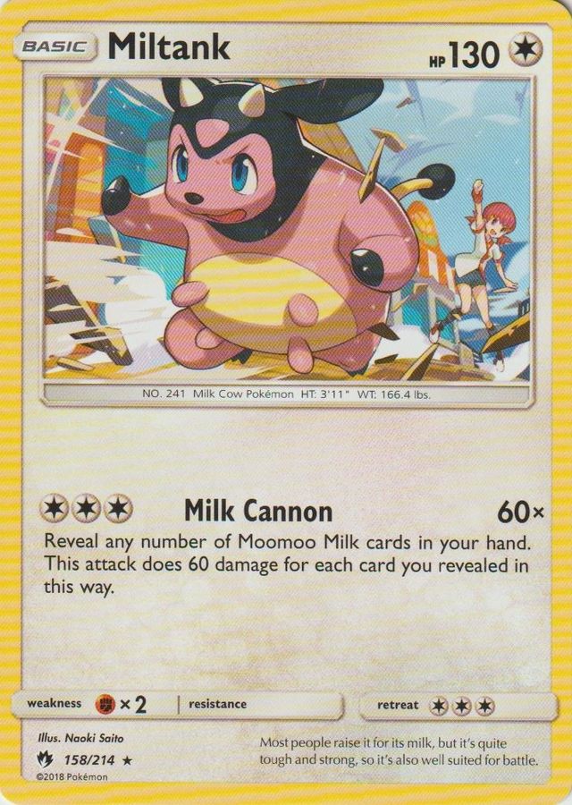 Miltank (Lost Thunder 158) - Bulbapedia, the community-driven Pokémon ...