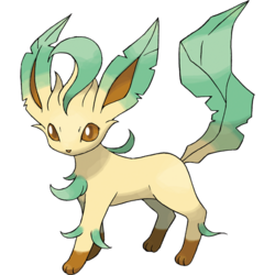 Pokemon, leafeon, green, plant, HD wallpaper