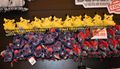 Pikachu, Zorua, and Zoroark plush