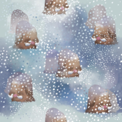 "Piloswine is covered by a thick coat of long hair that enables it to endure the freezing cold. It cruises through the snow storm like it's nothing."