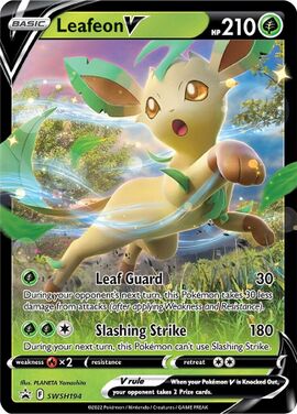 Leafeon V (SWSH Promo 194) - Bulbapedia, the community-driven Pokémon ...