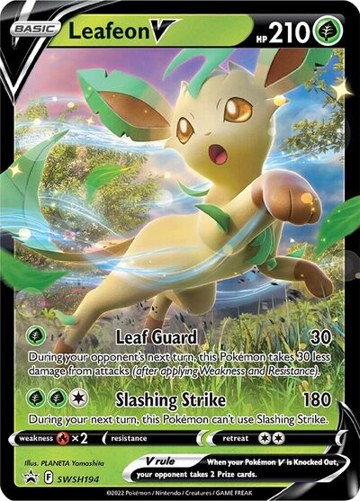 Leafeon V (swsh Promo 194) - Bulbapedia, The Community-driven Pokémon 