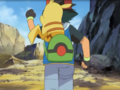Ash's miscolored bag strap