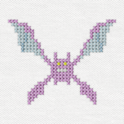 "The Crobat embroidery from the Pokémon Shirts clothing line."